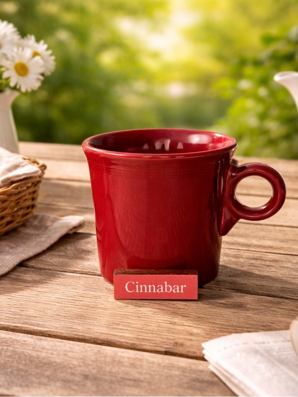Fiestaware Cinnabar Ring Mug